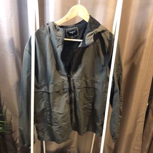 Green zip up jacket!